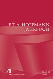 Cover von E.T.A. Hoffmann-Jahrbuch 2007