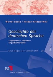 Cover von Geschichte der deutschen Sprache