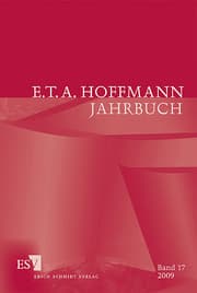 Cover von E.T.A.Hoffmann-Jahrbuch 2009