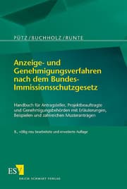 Cover von Anzeige- und Genehmigungsverfahren nach dem Bundes-Immissionsschutzgesetz