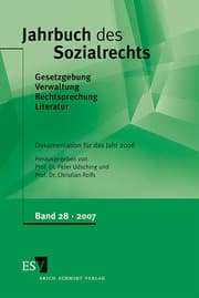 Cover von Jahrbuch des Sozialrechts - - Dokumentation für das Jahr 2006