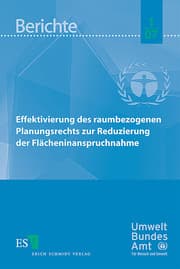 Cover von Effektivierung des raumbezogenen Planungsrechts zur Reduzierung der Flächeninanspruchnahme