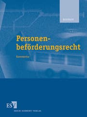 Cover von Personenbeförderungsrecht - Einzelbezug