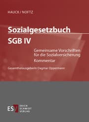 Cover von Sozialgesetzbuch (SGB) IV: Gemeinsame Vorschriften für die Sozialversicherung - Einzelbezug