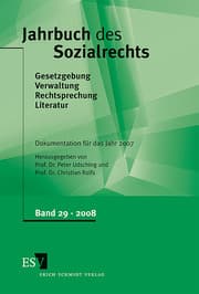 Cover von Jahrbuch des Sozialrechts - - Dokumentation für das Jahr 2007