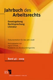 Cover von Jahrbuch des Arbeitsrechts 46/2009