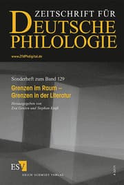 Cover von Grenzen im Raum - Grenzen in der Literatur