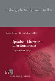 Cover von Sprache - Literatur - Literatursprache