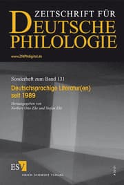 Cover von Deutschsprachige Literatur(en) seit 1989