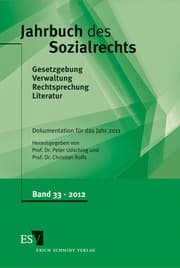 Cover von Jahrbuch des Sozialrechts - - Dokumentation für das Jahr 2011