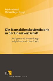 Cover von Die Transaktionskostentheorie in der Finanzwirtschaft