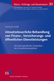 Cover von Umsatzsteuerliche Behandlung von Finanz-, Versicherungs- und öffentlichen Dienstleistungen