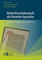 Cover von Mittelhochdeutsch als fremde Sprache