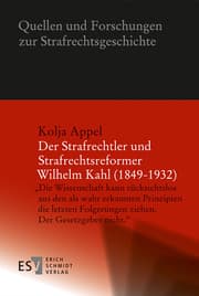 Cover von Der Strafrechtler und Strafrechtsreformer Wilhelm Kahl (1849-1932)