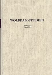 Cover von Wolfram-Studien XXIII