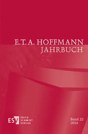 Cover von E.T.A.Hoffmann-Jahrbuch 2014