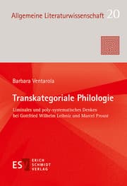 Cover von Transkategoriale Philologie