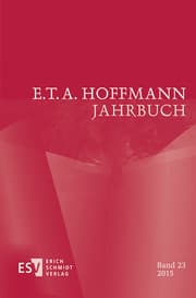 Cover von E.T.A.Hoffmann-Jahrbuch 2015
