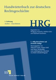 Cover von Handwörterbuch zur deutschen Rechtsgeschichte (HRG) - Lieferungsbezug - - - Lieferung 1: Aachen-Anarchismus
