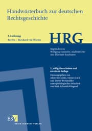 Cover von Handwörterbuch zur deutschen Rechtsgeschichte (HRG) - Lieferungsbezug - - - Lieferung 3: Bayern-Burchard von Worms (965-1025)