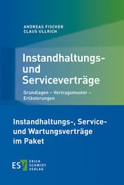 Cover von Instandhaltungs-, Service- und Wartungsverträge im Paket
