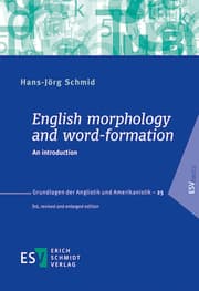 Cover von English morphology and word-formation