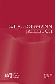 Cover von E.T.A. Hoffmann-Jahrbuch 2017