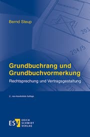 Cover von Grundbuchrang und Grundbuchvormerkung