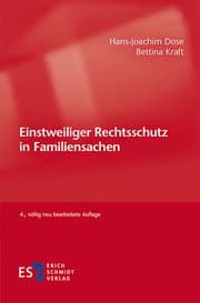 Cover von Einstweiliger Rechtsschutz in Familiensachen