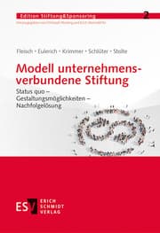 Cover von Modell unternehmensverbundene Stiftung