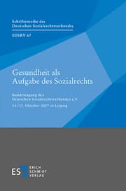 Cover von Gesundheit als Aufgabe des Sozialrechts