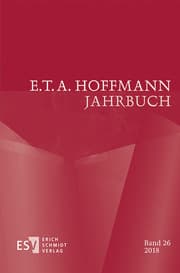 Cover von E.T.A. Hoffmann-Jahrbuch 2018