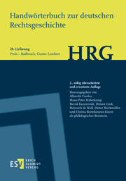 Cover von Handwörterbuch zur deutschen Rechtsgeschichte (HRG) - Lieferungsbezug - - - Lieferung 28: Preis - Radbruch, Gustav Lambert