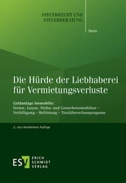 Cover von Die Hürde der Liebhaberei für Vermietungsverluste