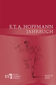Cover von E.T.A. Hoffmann-Jahrbuch 2019