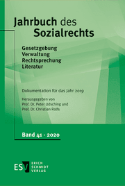 Cover von Jahrbuch des Sozialrechts - - Dokumentation für das Jahr 2019