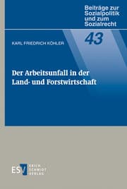 Cover von Der Arbeitsunfall in der Land- und Forstwirtschaft