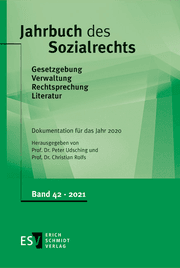 Cover von Jahrbuch des Sozialrechts - - Dokumentation für das Jahr 2020