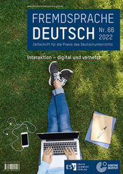 Cover von Fremdsprache Deutsch - - Heft 66 (2022): Interaktion - digital und vernetzt