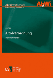 Cover von Altölverordnung