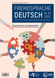 Cover von Fremdsprache Deutsch - - Heft 67 (2022): Kooperative Lernszenarien