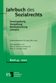 Cover von Jahrbuch des Sozialrechts - - Dokumentation für das Jahr 2021