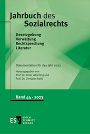 Cover von Jahrbuch des Sozialrechts - - Dokumentation für das Jahr 2022