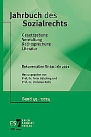 Cover von Jahrbuch des Sozialrechts - - Dokumentation für das Jahr 2023