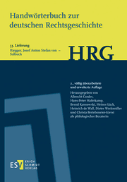 Cover von Handwörterbuch zur deutschen Rechtsgeschichte (HRG) - Lieferungsbezug - - - Lieferung 33: Riegger, Josef Anton Stefan von - Salbuch