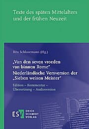 Cover von 'Van den seven vroeden van binnen Rome' - Niederländische Versversion der 'Sieben weisen Meister'