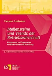Cover von Meilensteine und Trends der Betriebswirtschaft