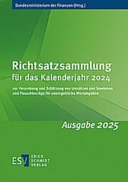 Cover von Richtsatzsammlung für das Kalenderjahr 2024