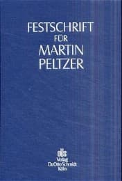 Cover von Festschrift für Martin Peltzer zum 70. Geburtstag