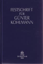 Cover von Festschrift für Günter Kohlmann zum 70. Geburtstag